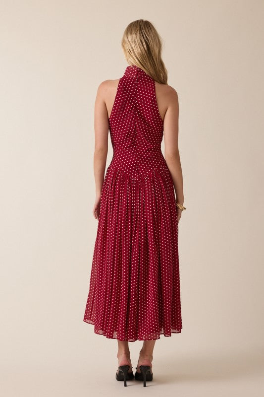Kaison Polka Dot Midi