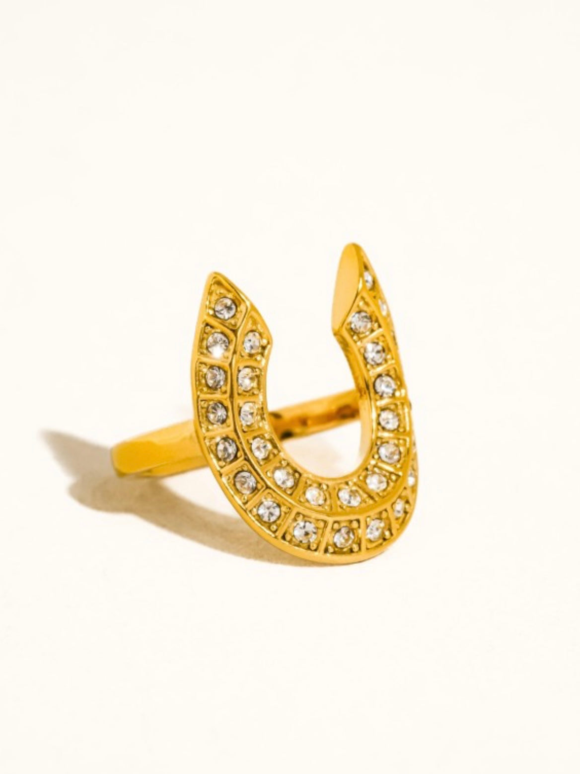 18k Gold Plated Horseshoe Ring