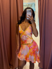 Zanzi Mini Dress Orange