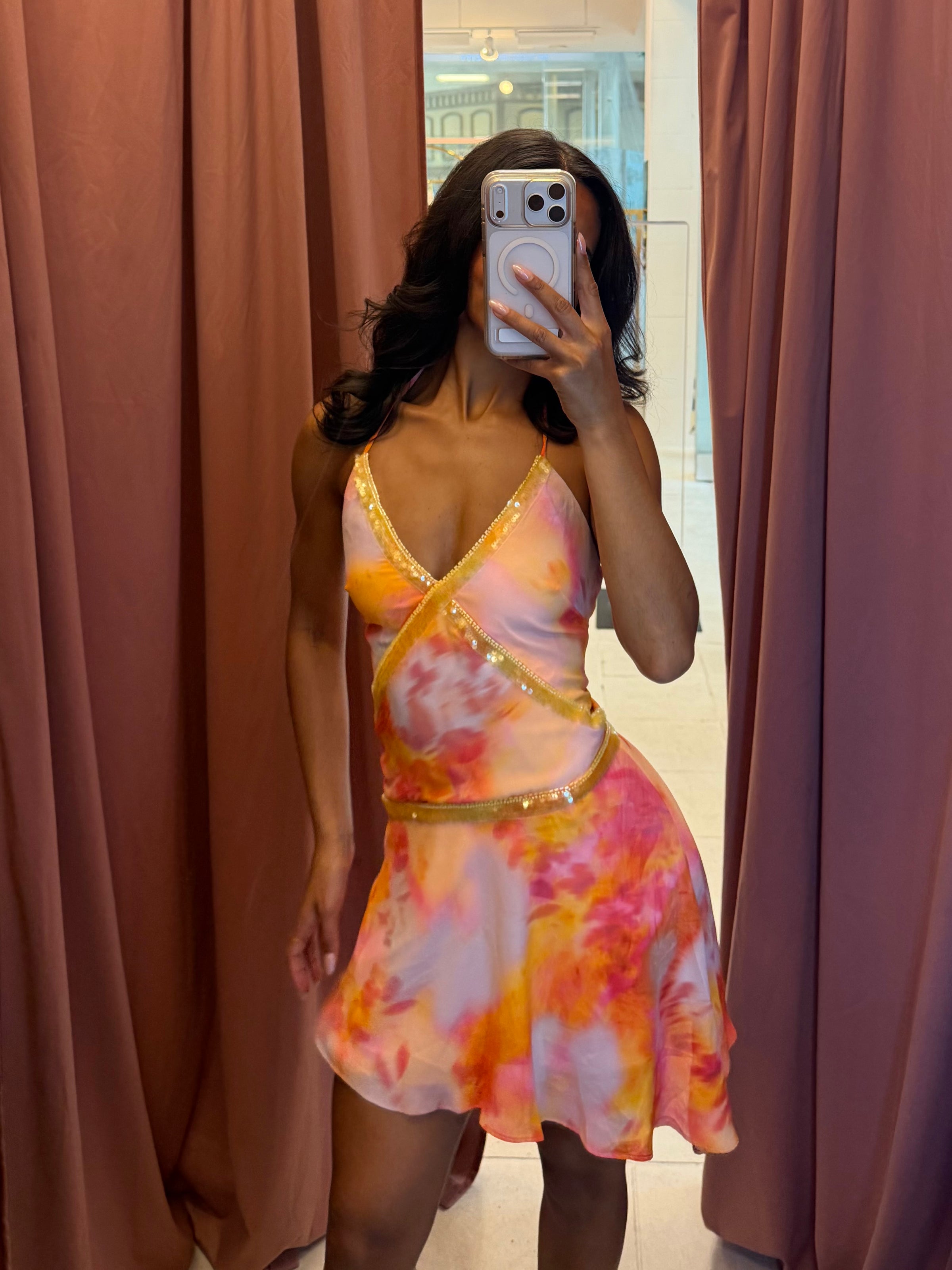 Zanzi Mini Dress Orange