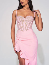 Julia Corset Gown Pink