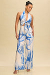 Palms Jumpsuit Blue