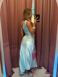 Eden Pleated Gown Mint