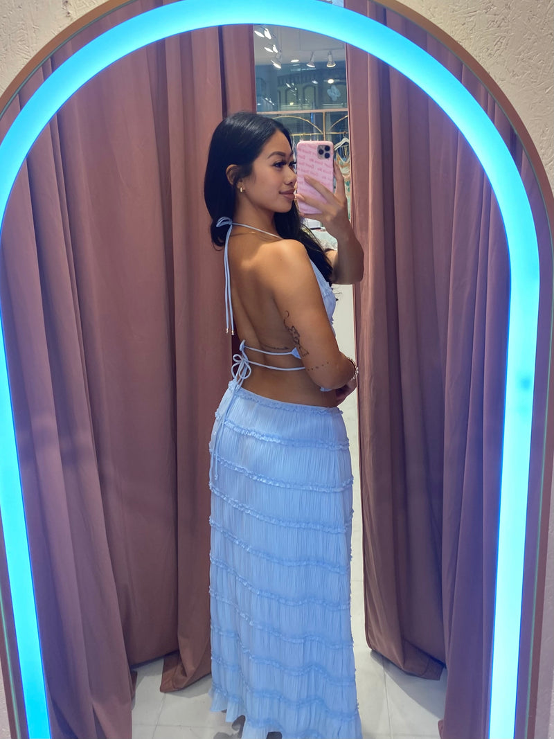 Laia Skirt Set Blue