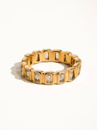 18K Gold Plating Rhinestone Ring