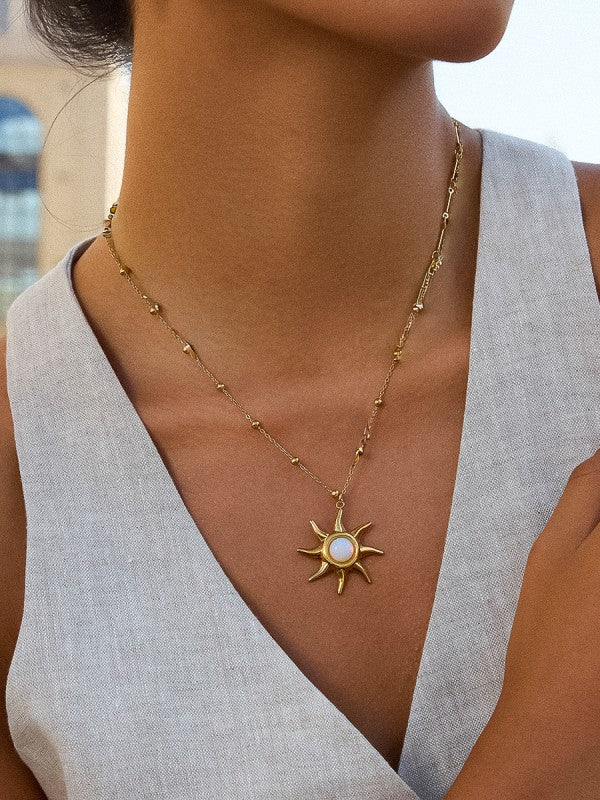 Sun Pendant Necklace