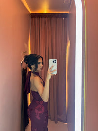 Analise Floral Midi Wine