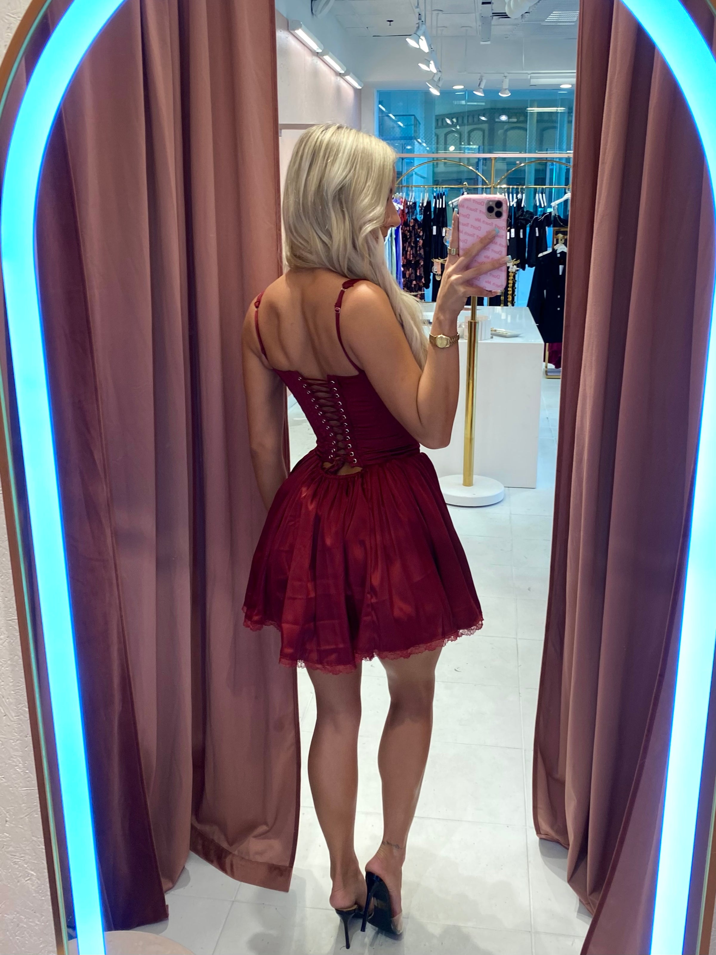 Cyra Corset Mini Burgundy
