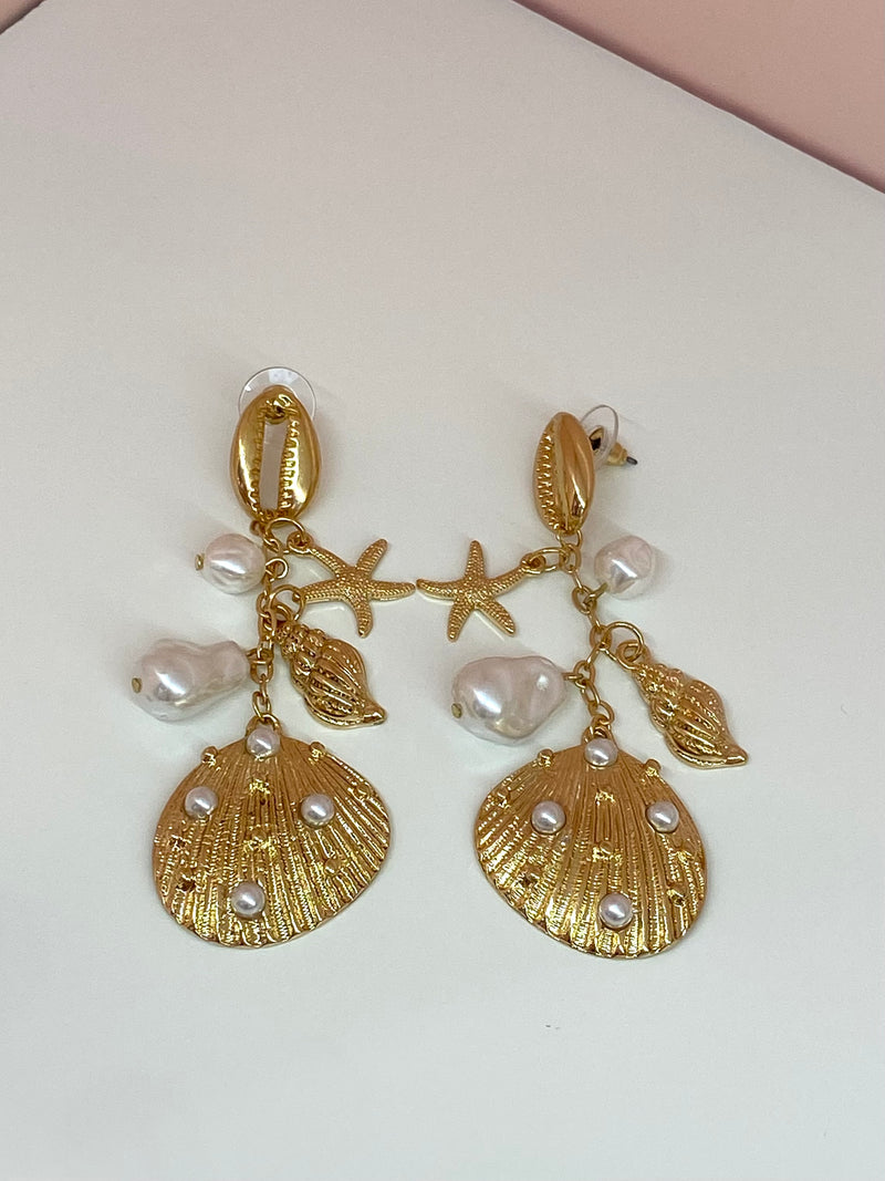 Ocean Charm Earrings