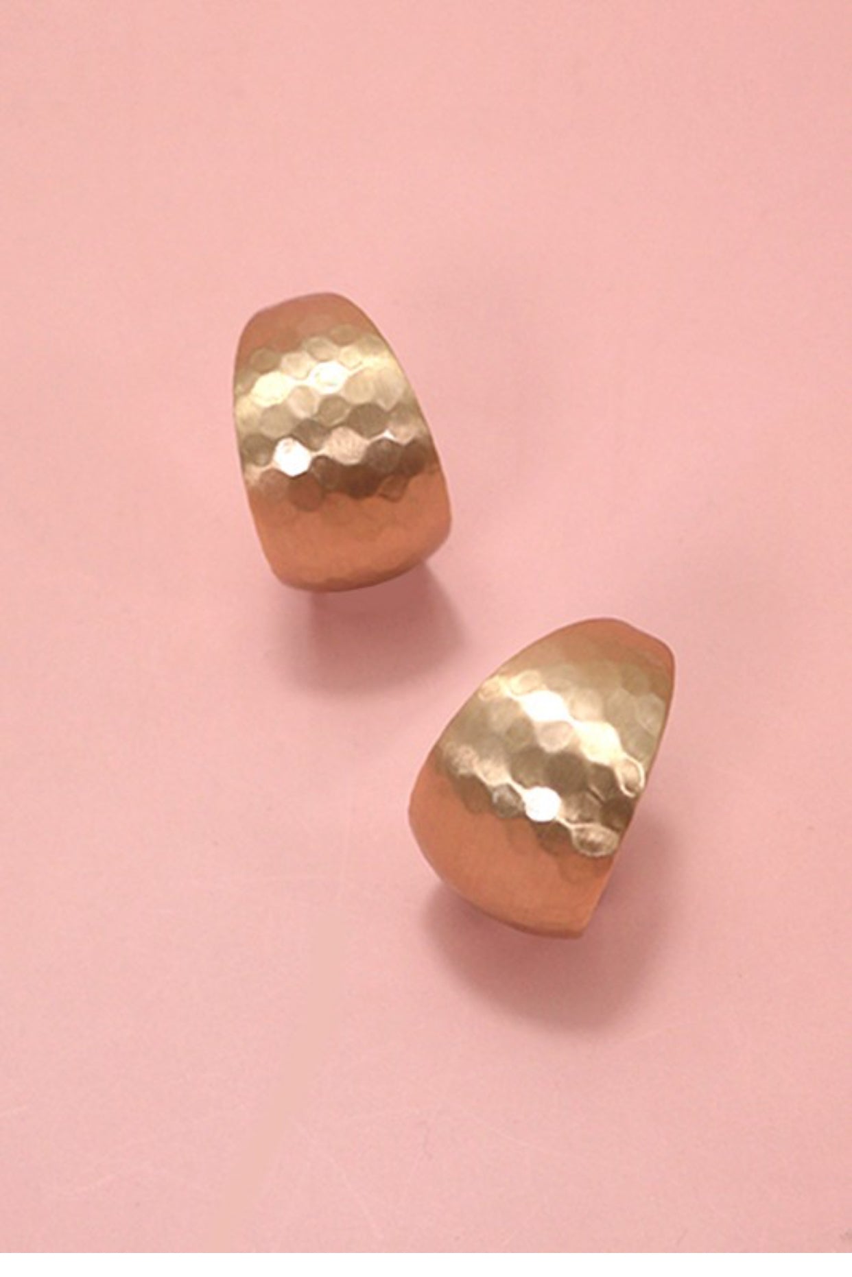 Hammered Chunky Hoops