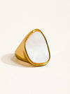 18k Gold Natural Shell Ring