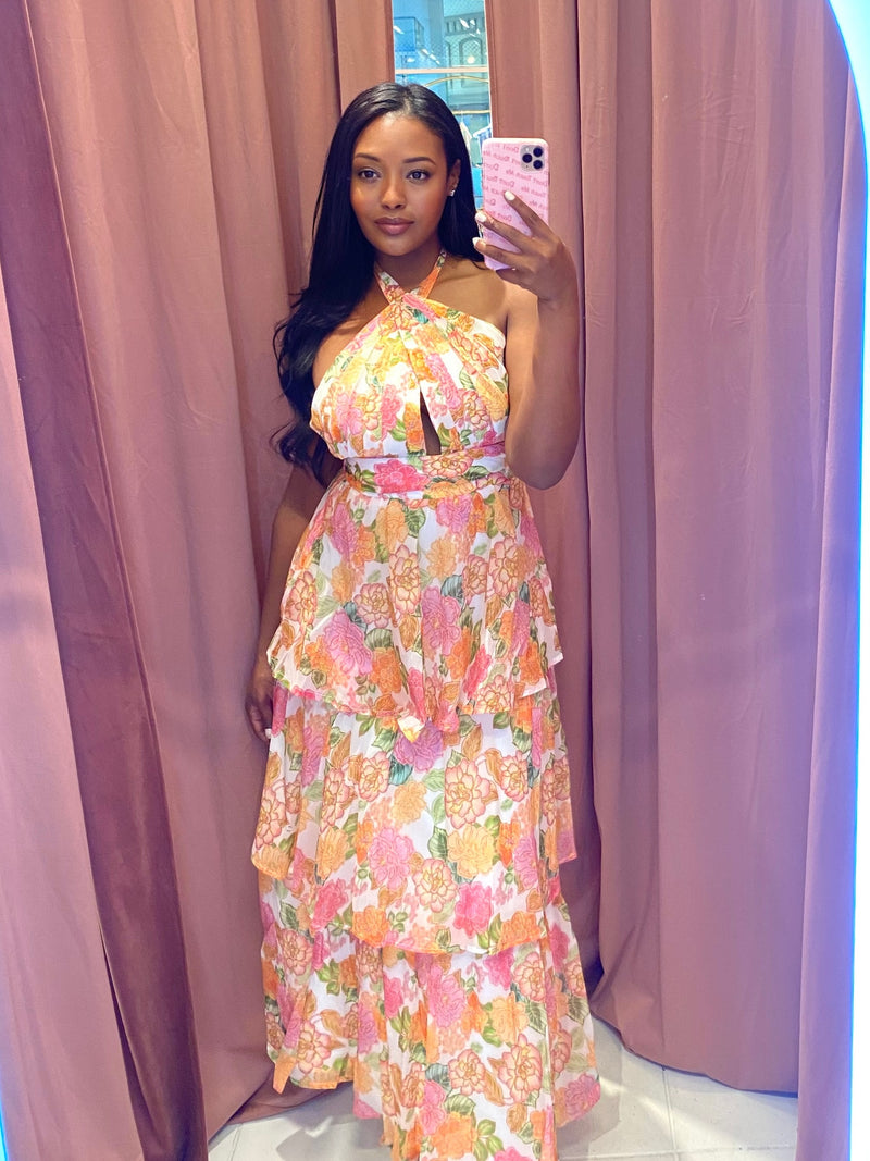Calico Floral Maxi