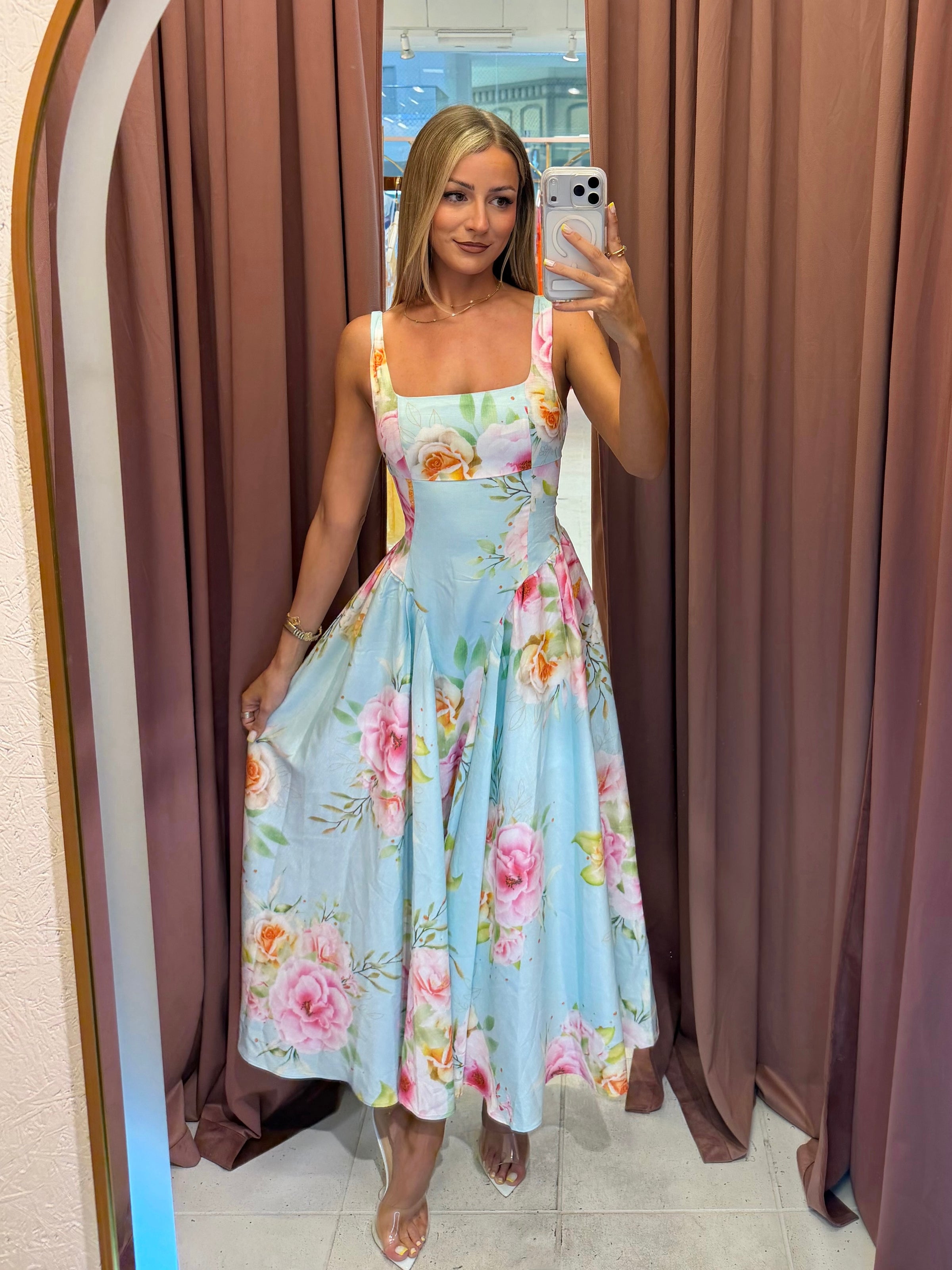 Melrose Floral Midi