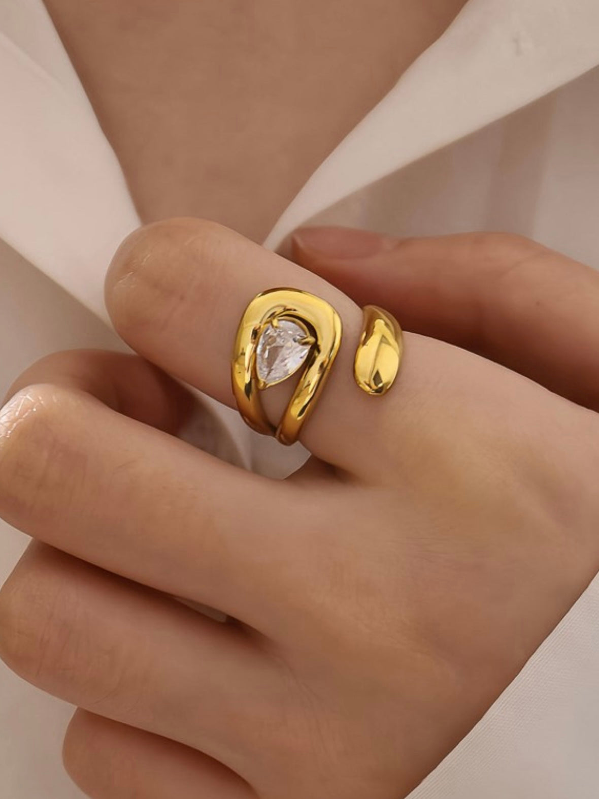 18K Gold Plated Wrap Ring