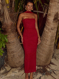 Kathryn Midi Red