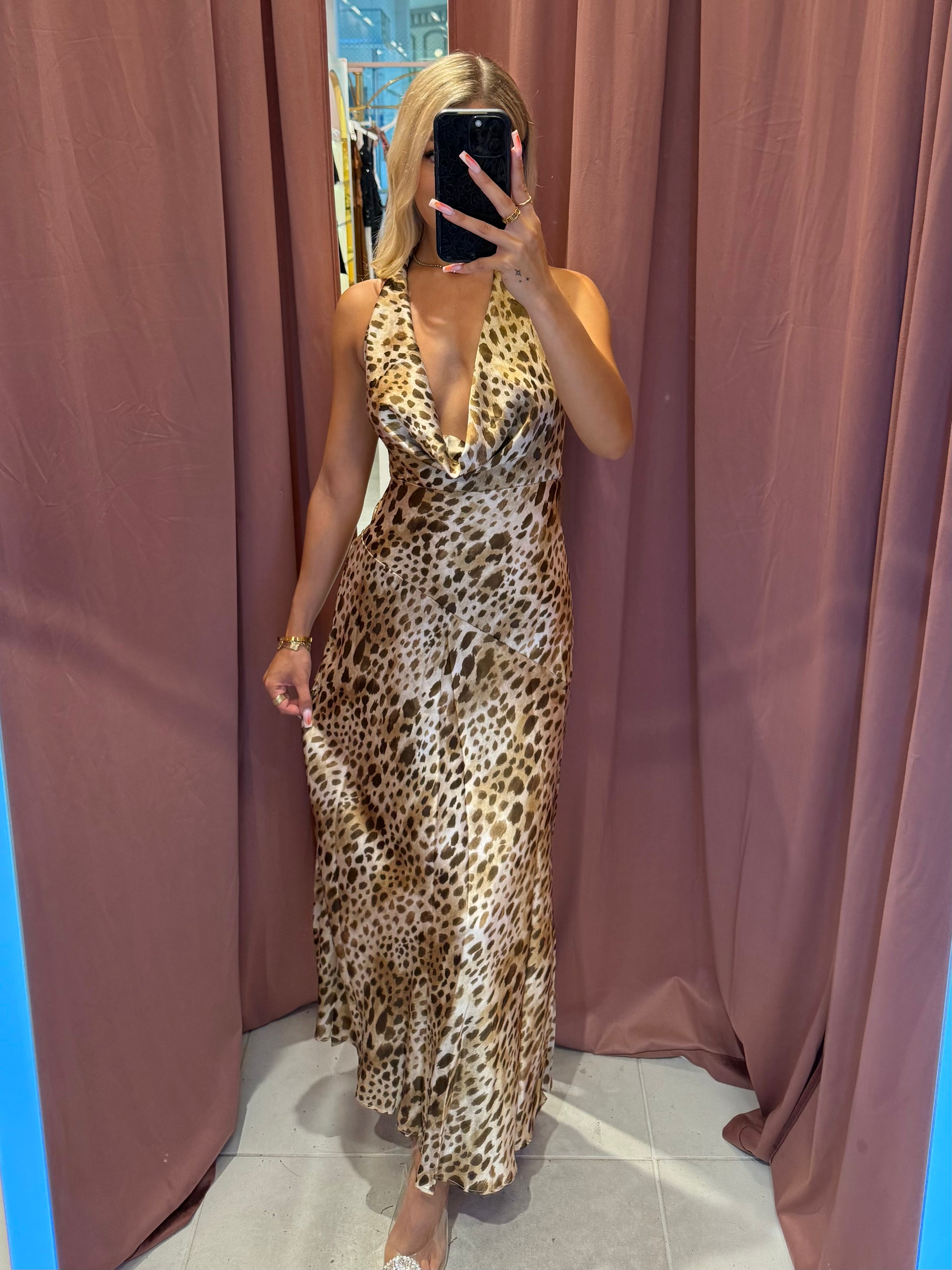 Zariah Leopard Maxi