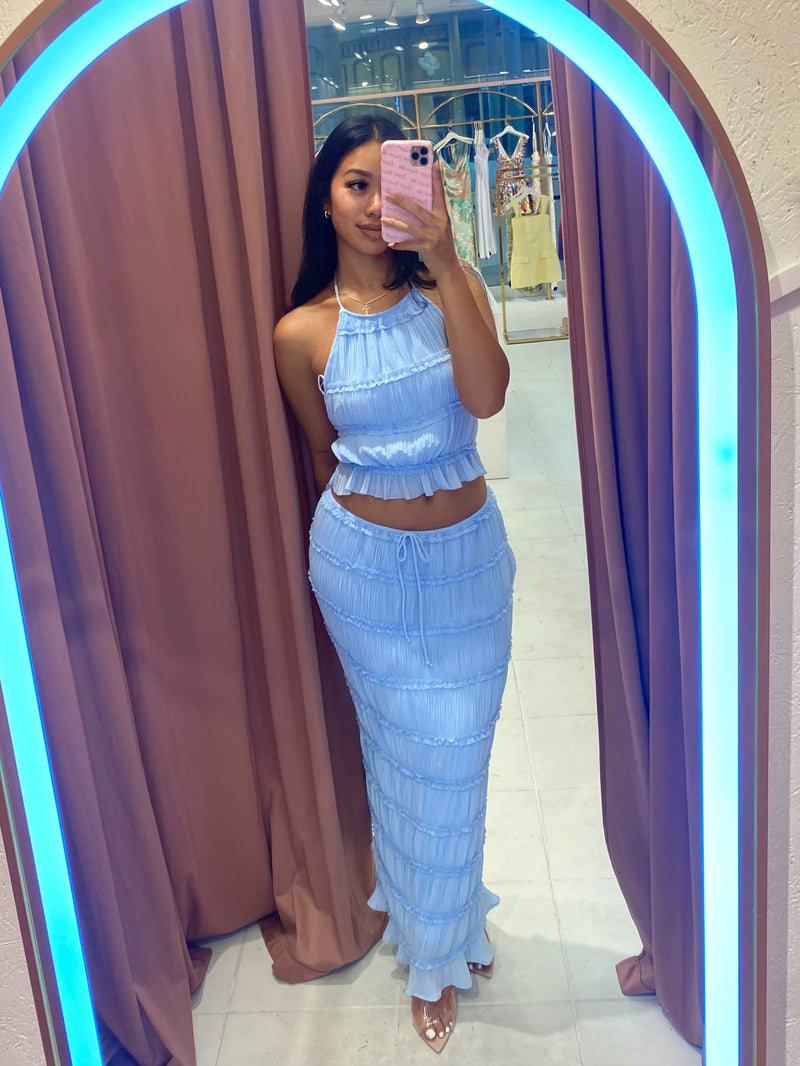 Laia Skirt Set Blue