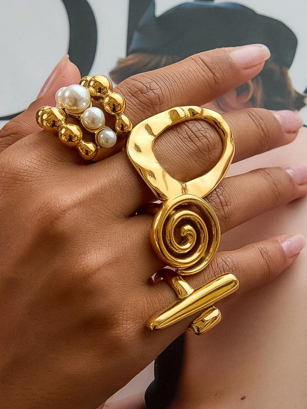 18K Gold Embera Statement Ring