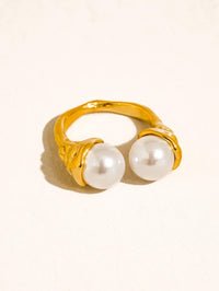 18K Gold Plating Pearl Ring