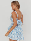 Gabriela Floral Romper Blue