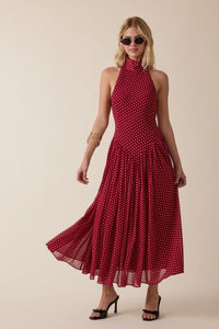 Kaison Polka Dot Midi