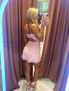Gigi Beaded Mini Pink