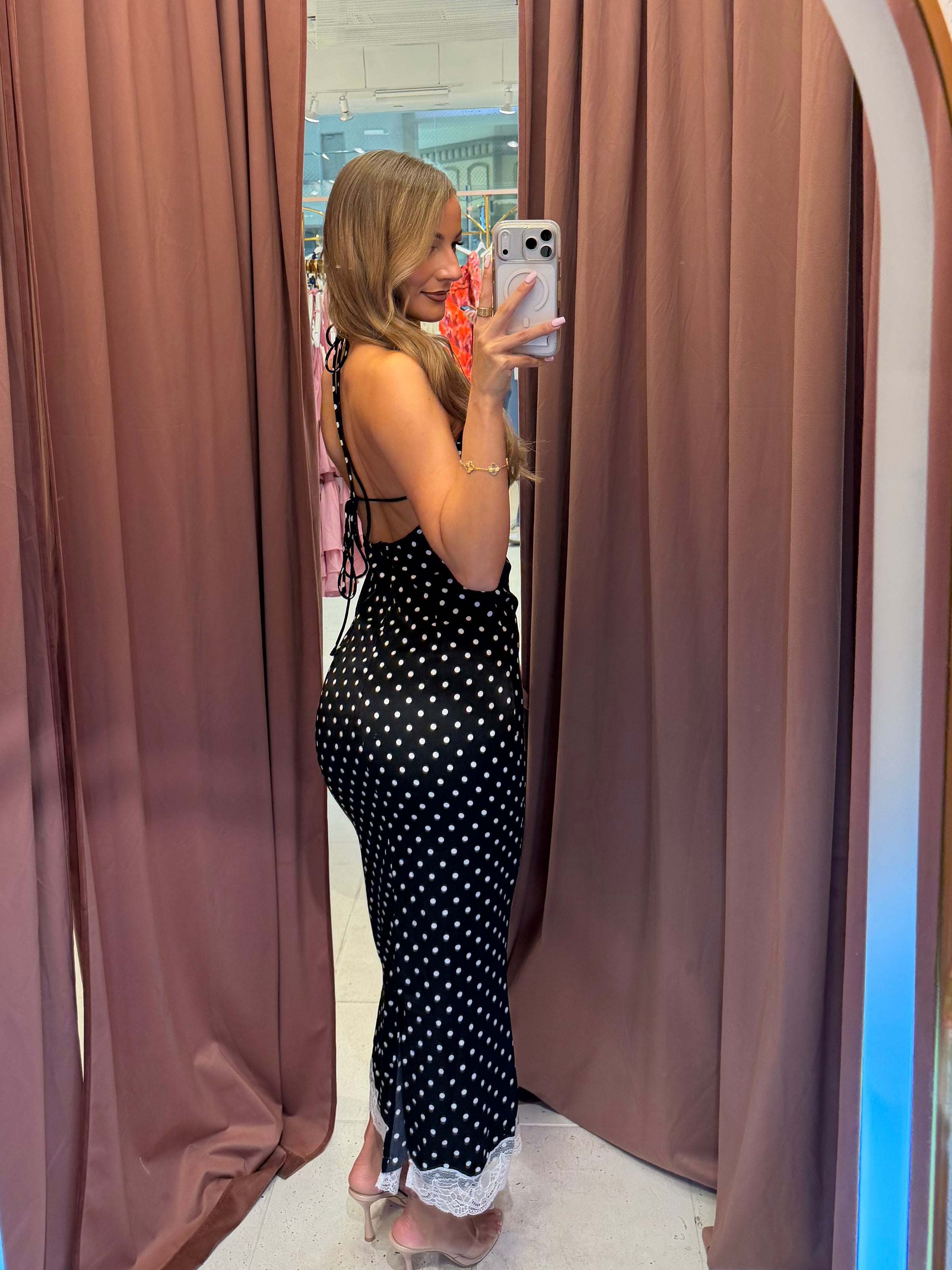 Sylvie Polka Dot Midi