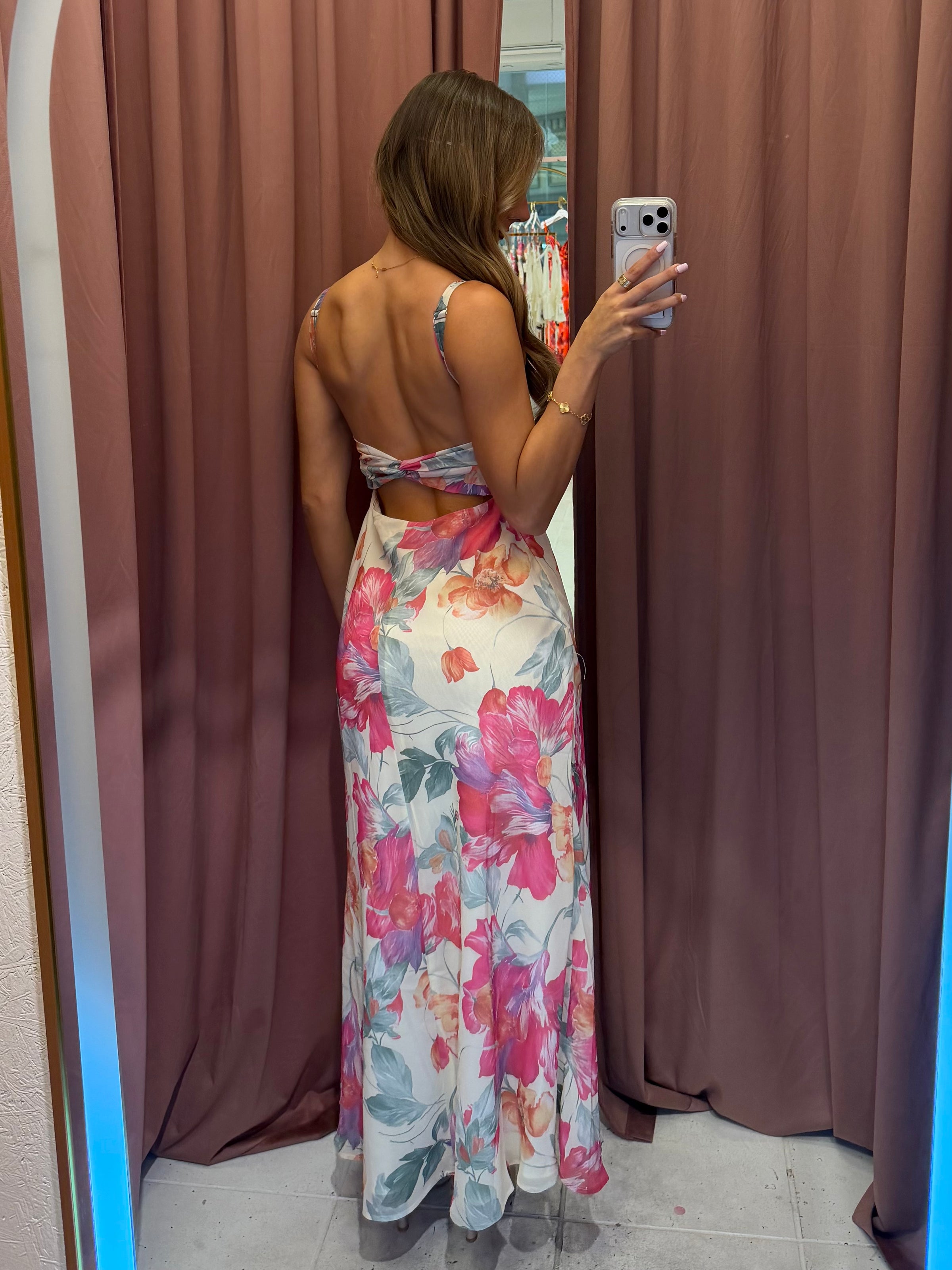 Rosalie Pink Floral Maxi