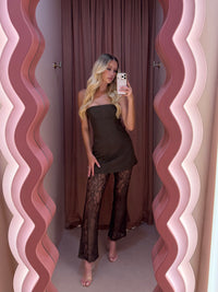 Evelyn Brown Pant Set