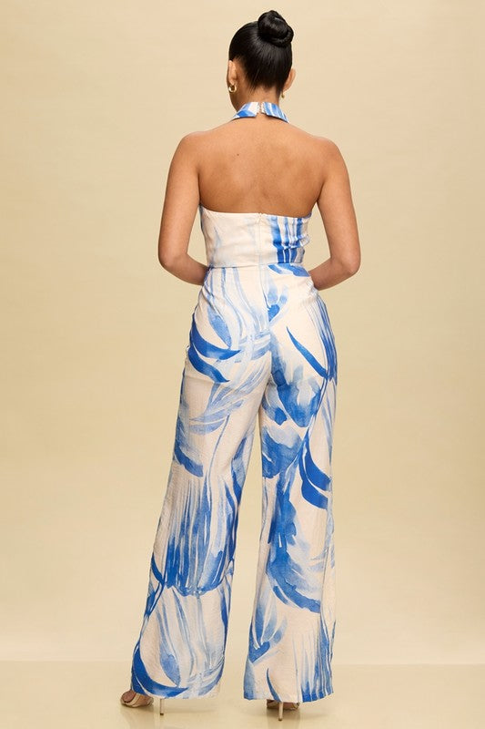 Palms Jumpsuit Blue