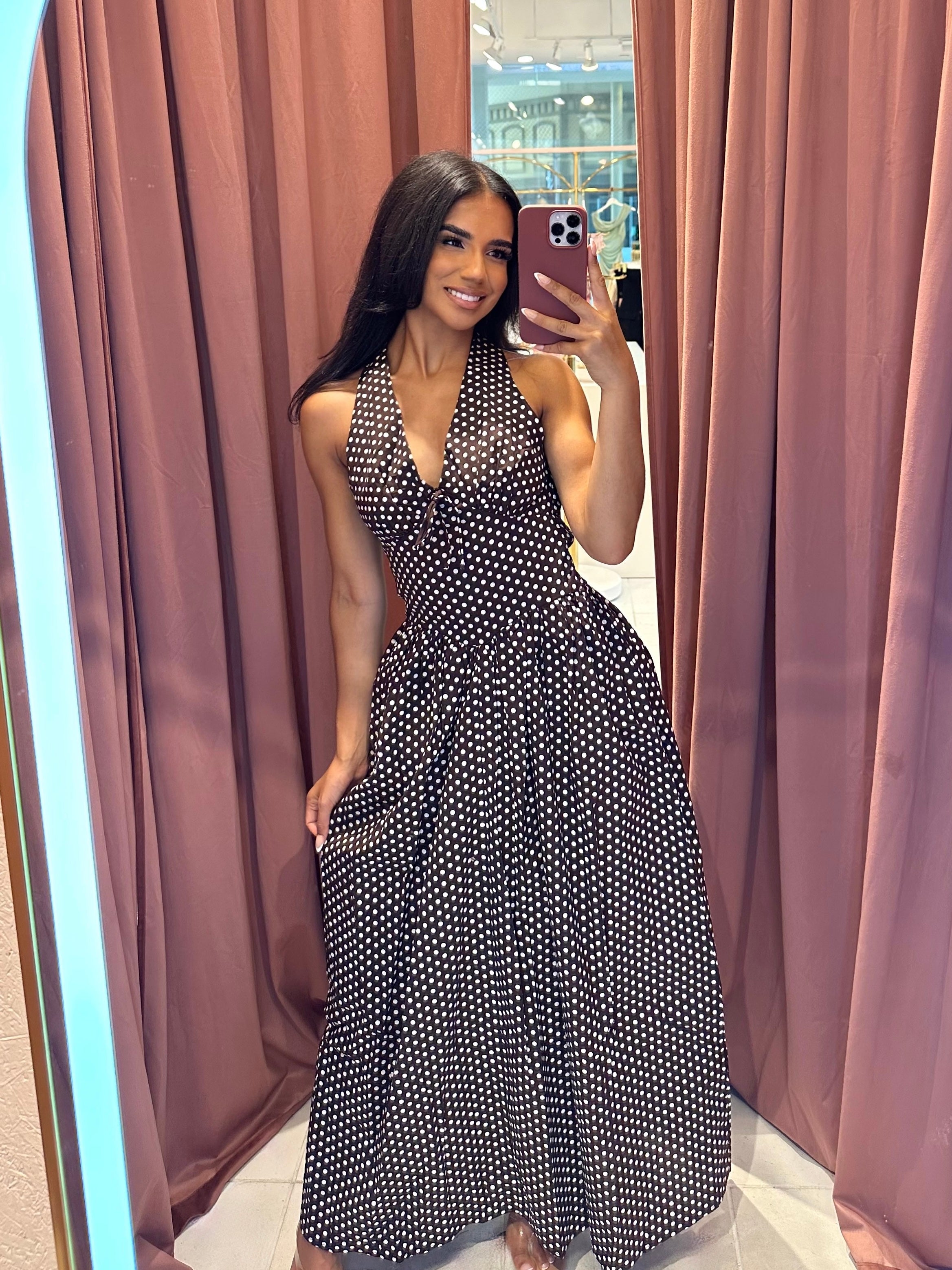 Colette Polka Dot Midi