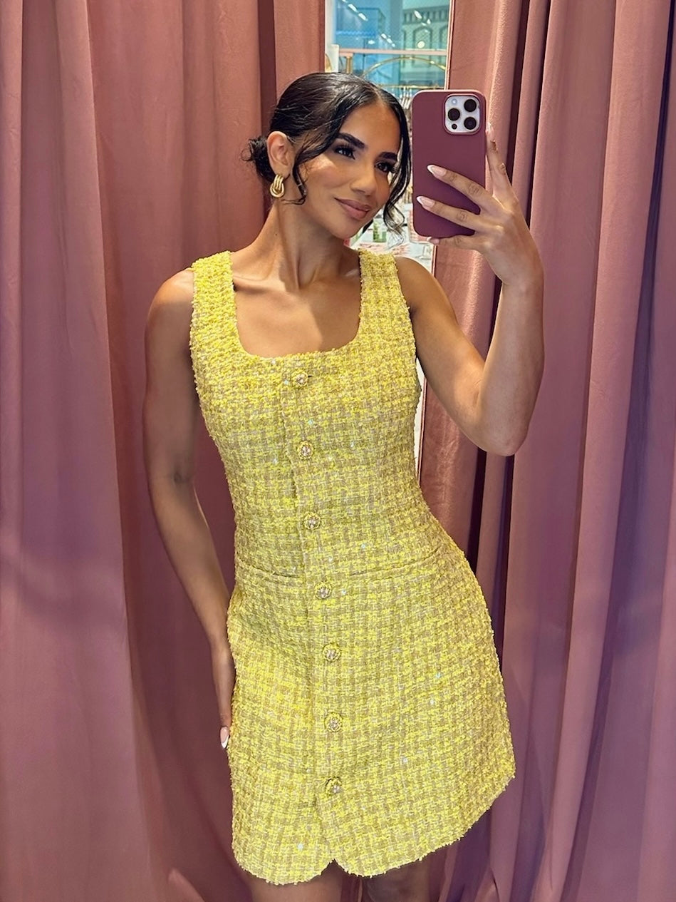 Cher Tweed Mini Dress