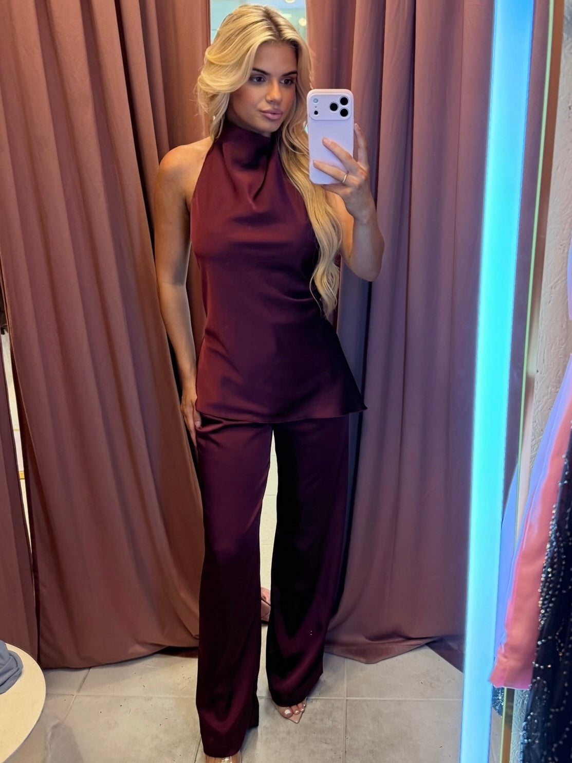 Andee Halter Burgundy
