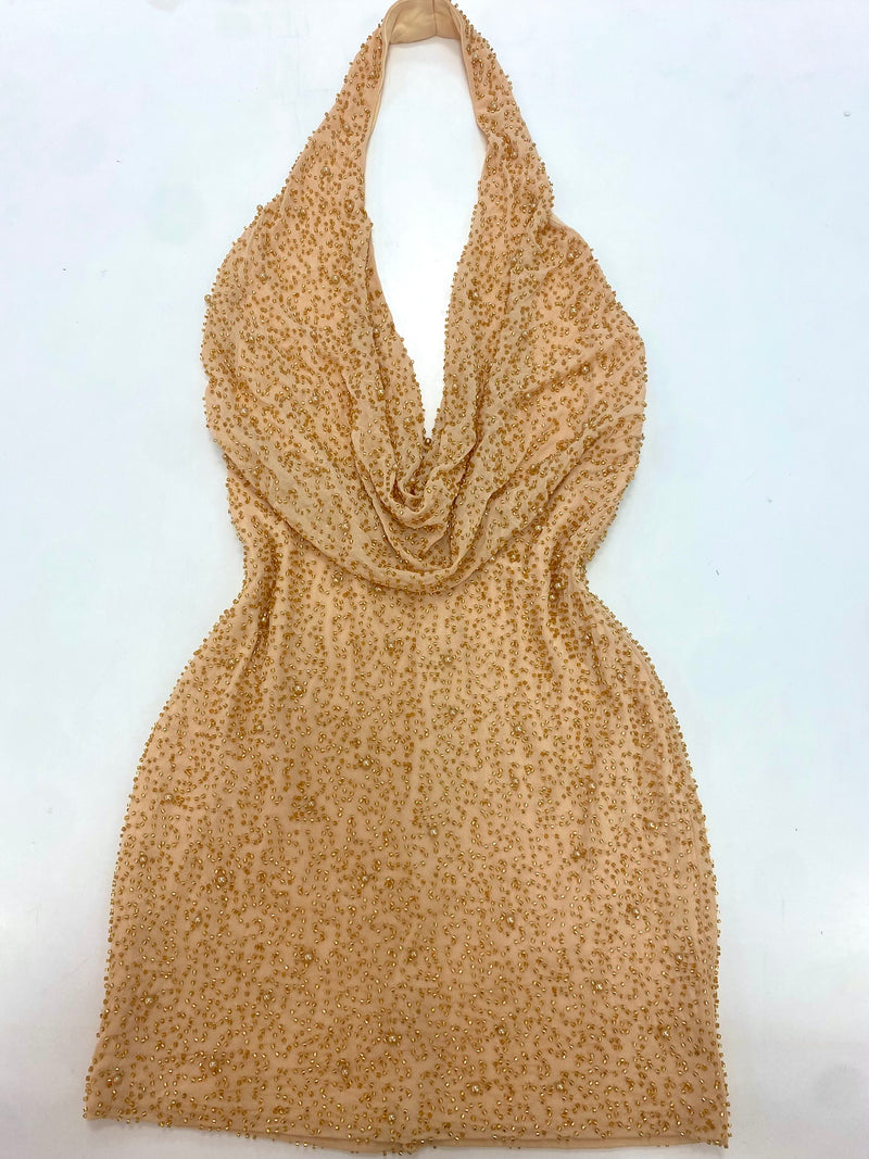 Venus Beaded Mini Gold