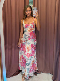 Rosalie Pink Floral Maxi