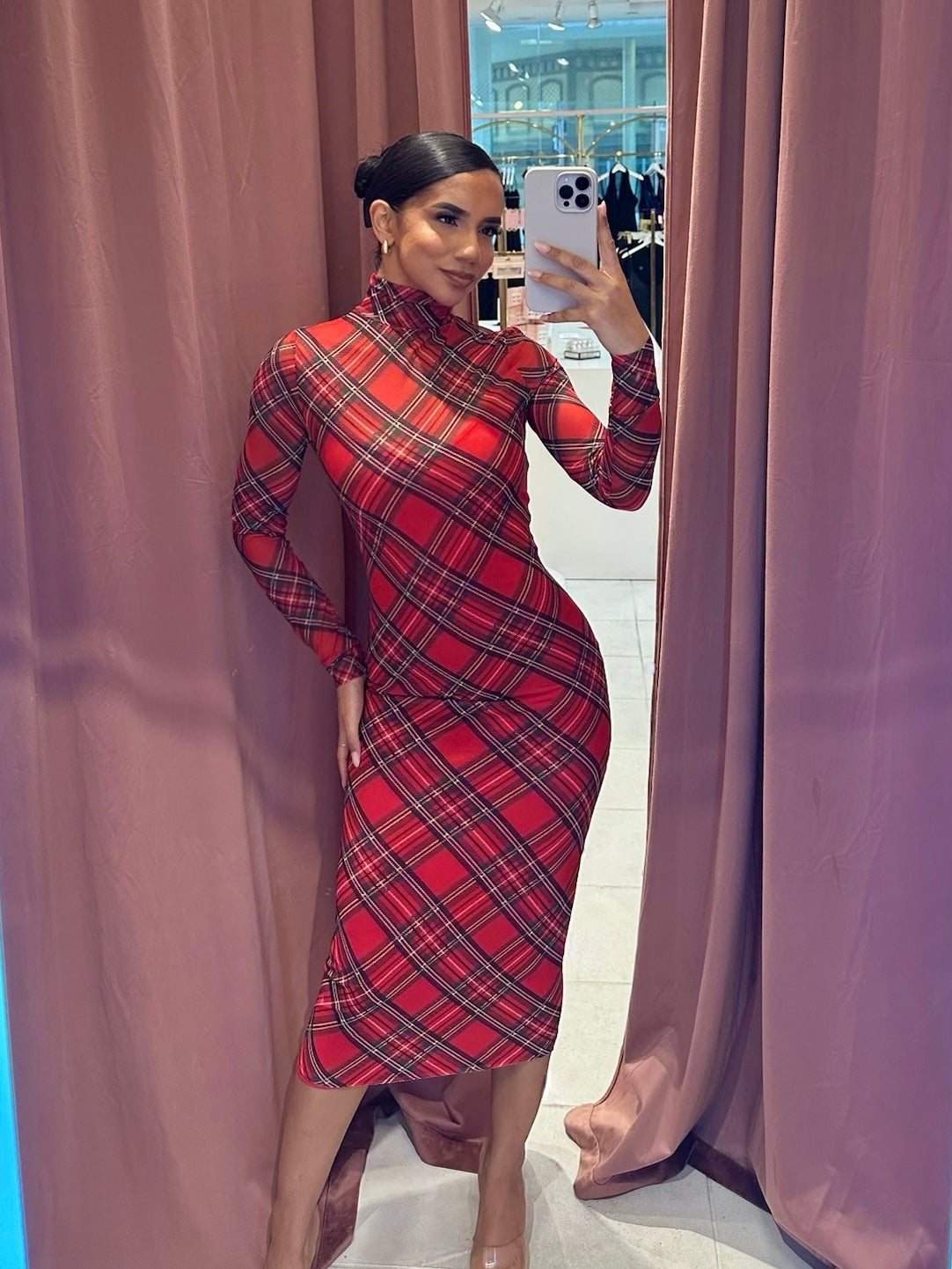 Margot Tartan Midi