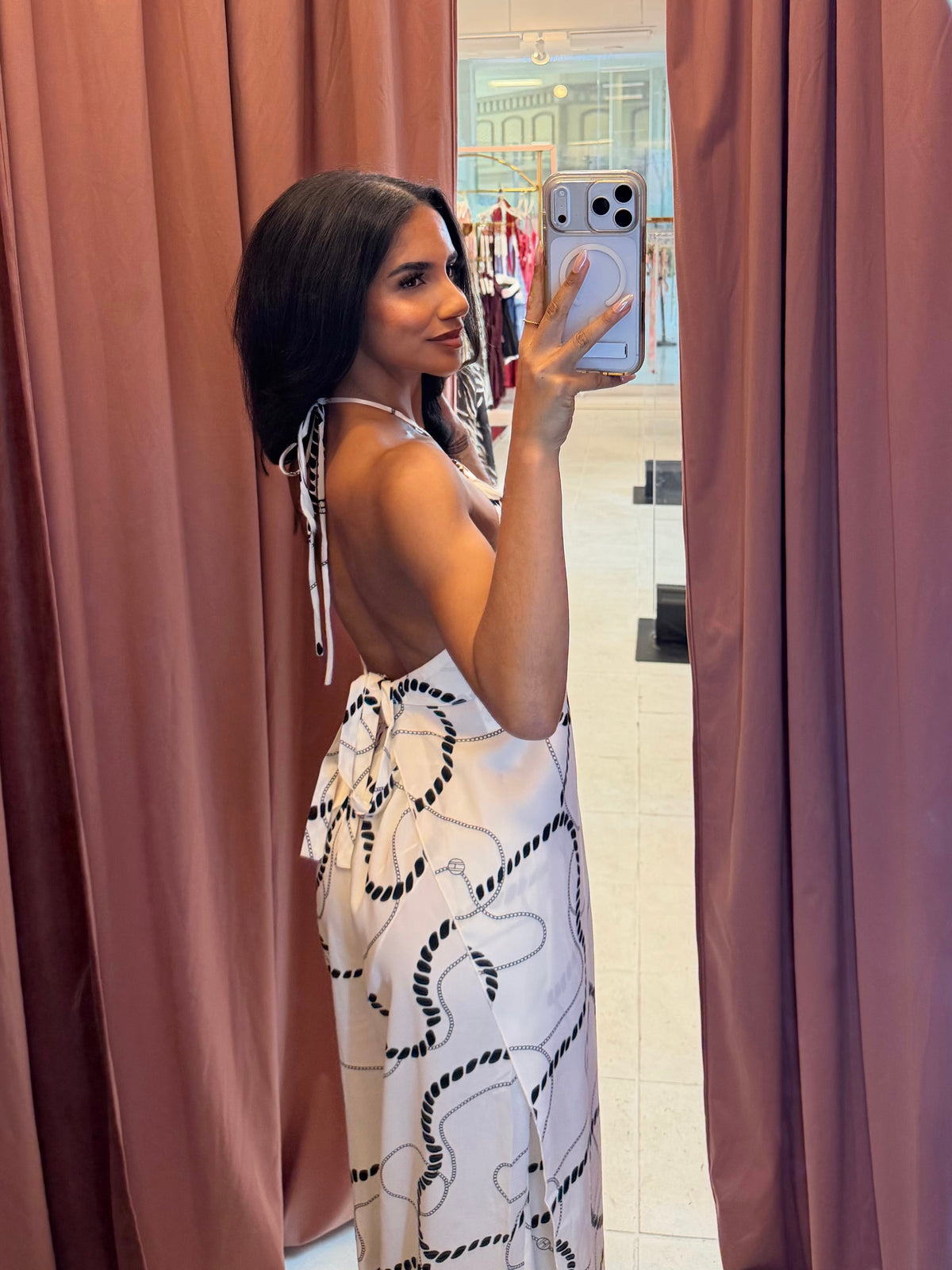 Celyse Chain Print Top