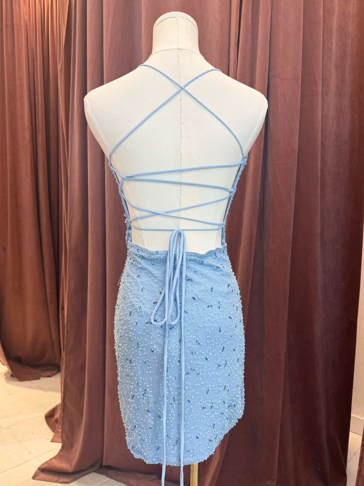 Blake Beaded Mini Sky