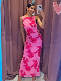 Emma Floral Dress Pink