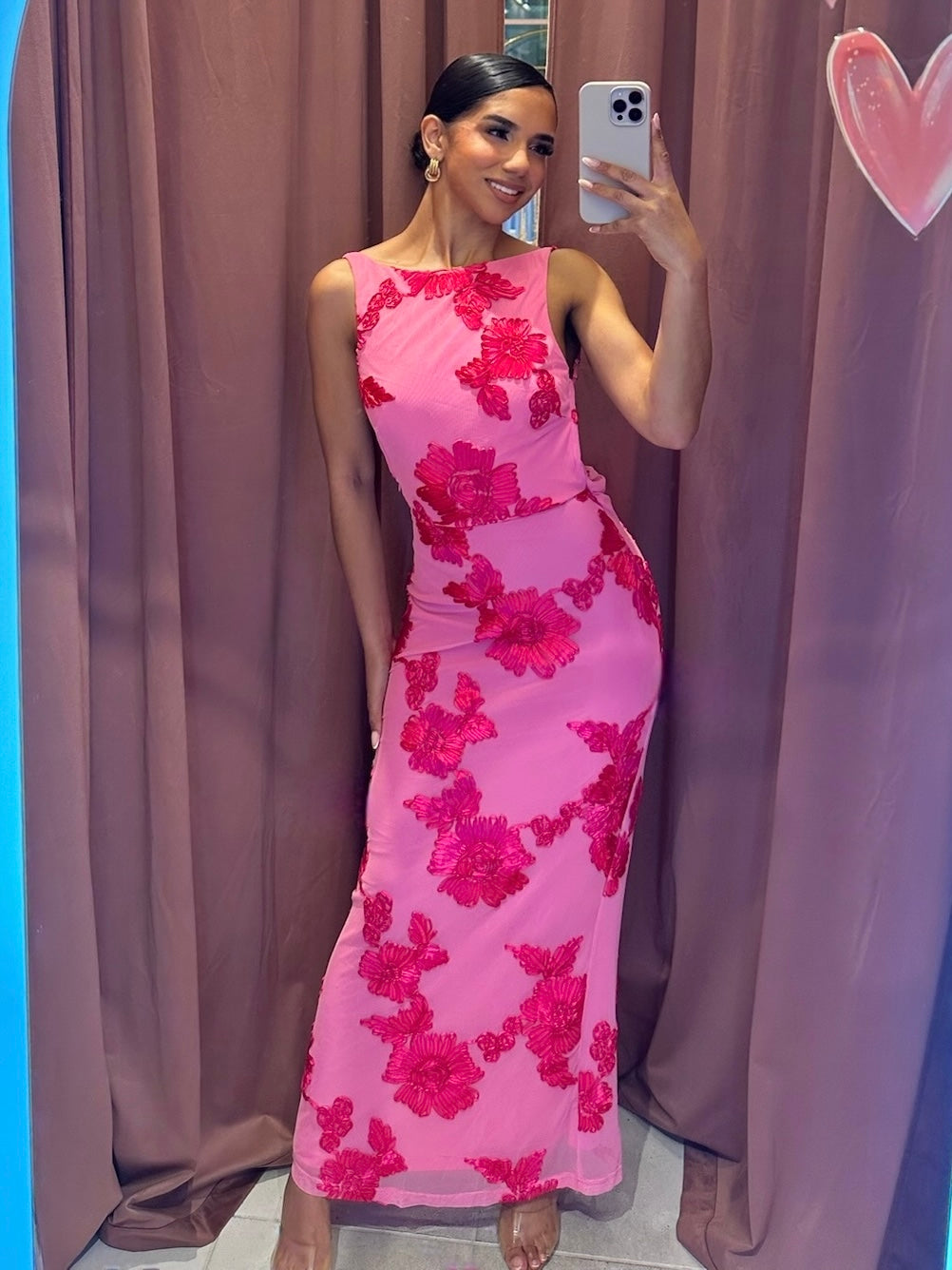 Emma Floral Dress Pink