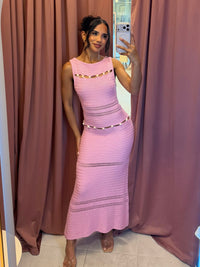 Dahlia Crochet Midi
