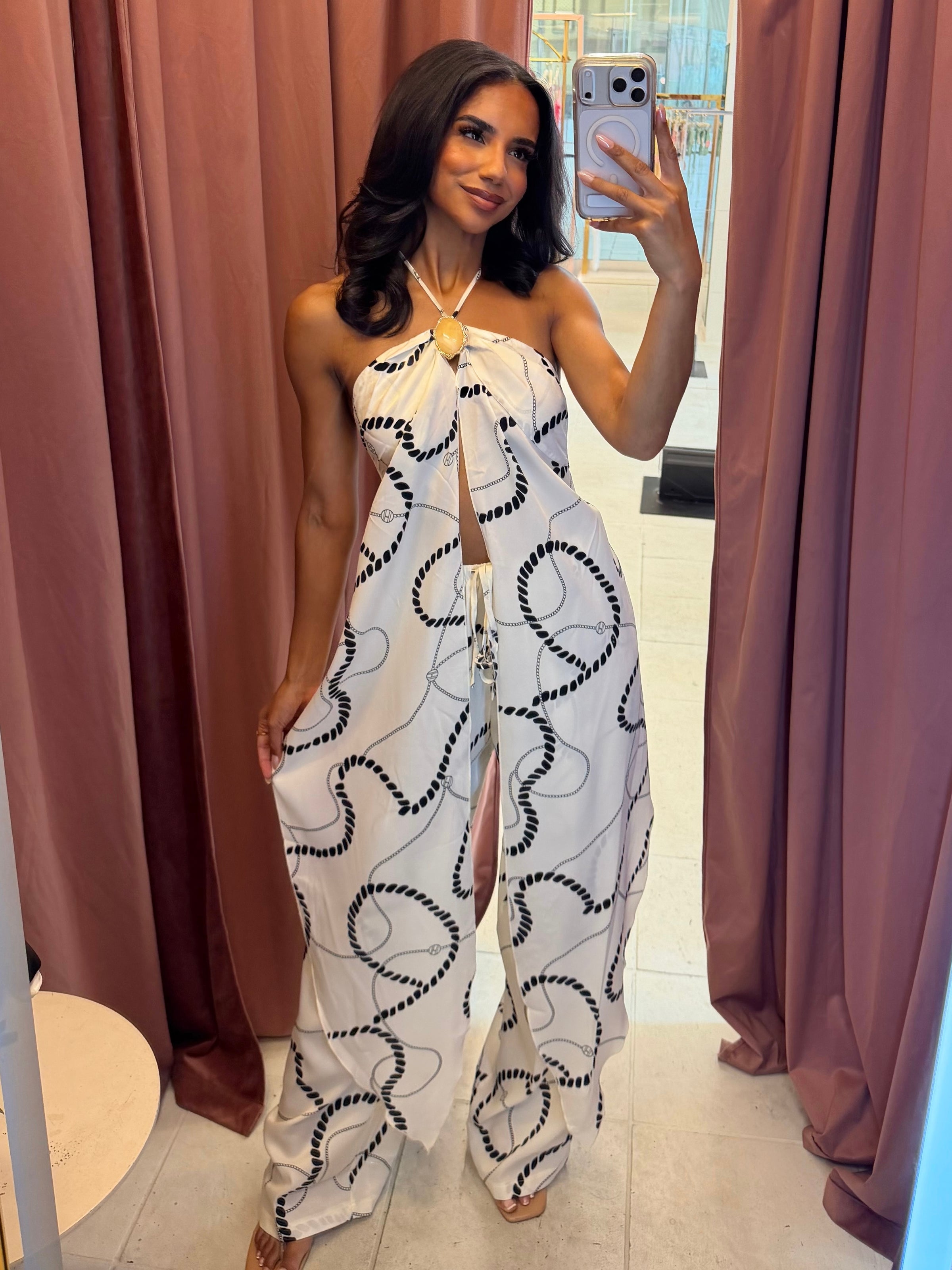 Celyse Chain Print Pant