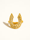 18k Gold Plated Horseshoe Ring