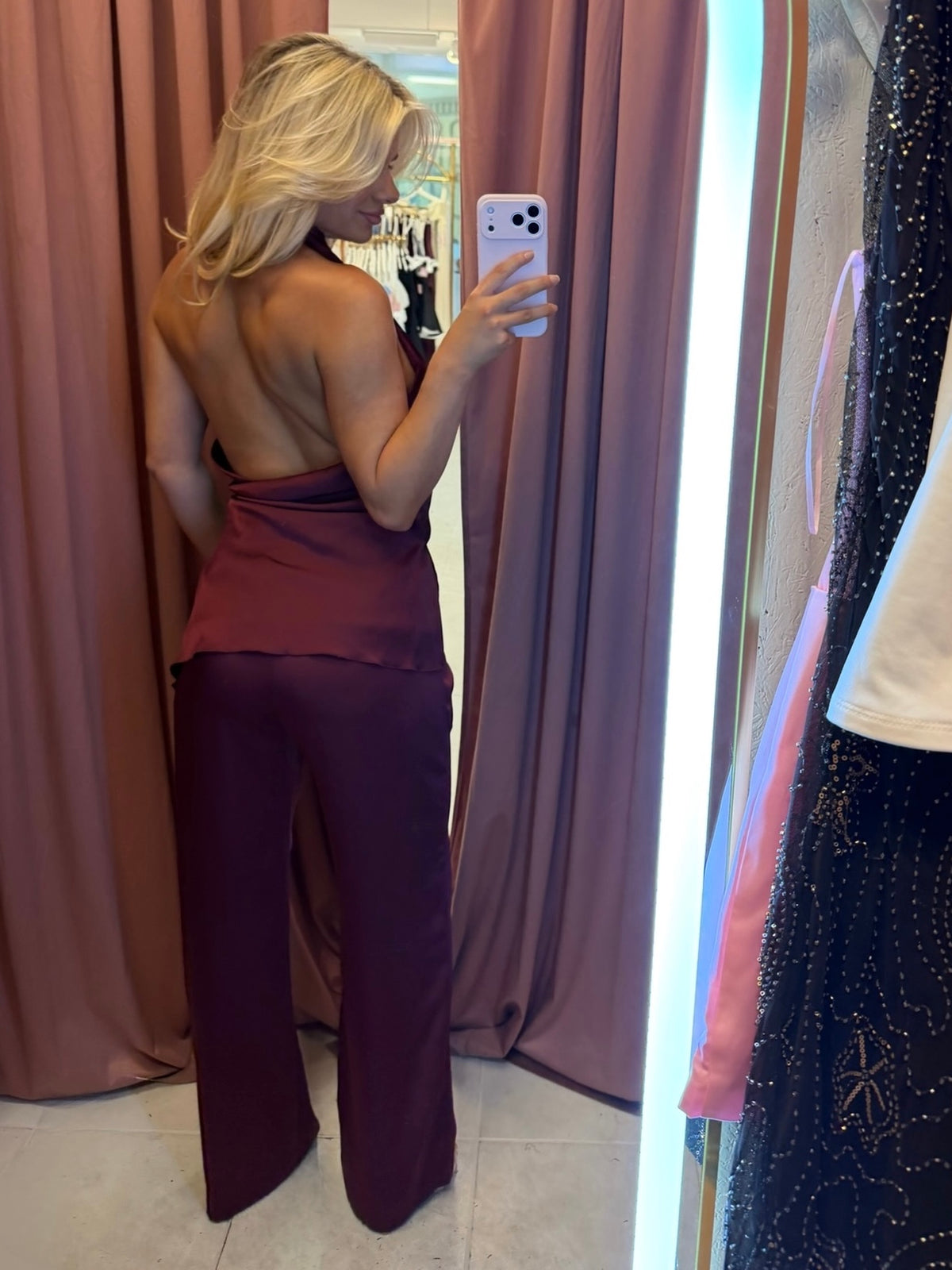 Andee Halter Burgundy