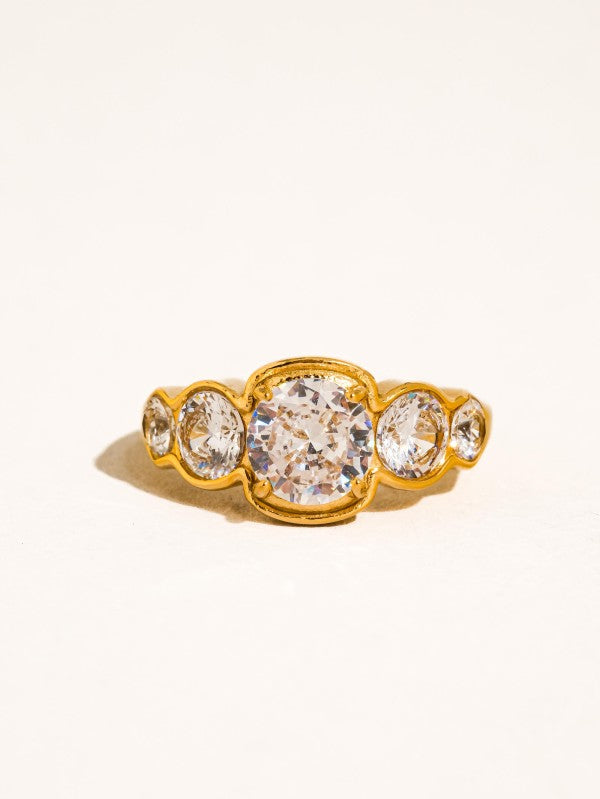 18K Gold Plating Irid Ring