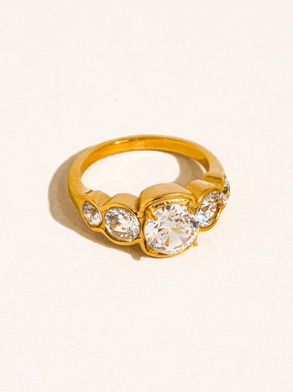 18K Gold Plating Irid Ring
