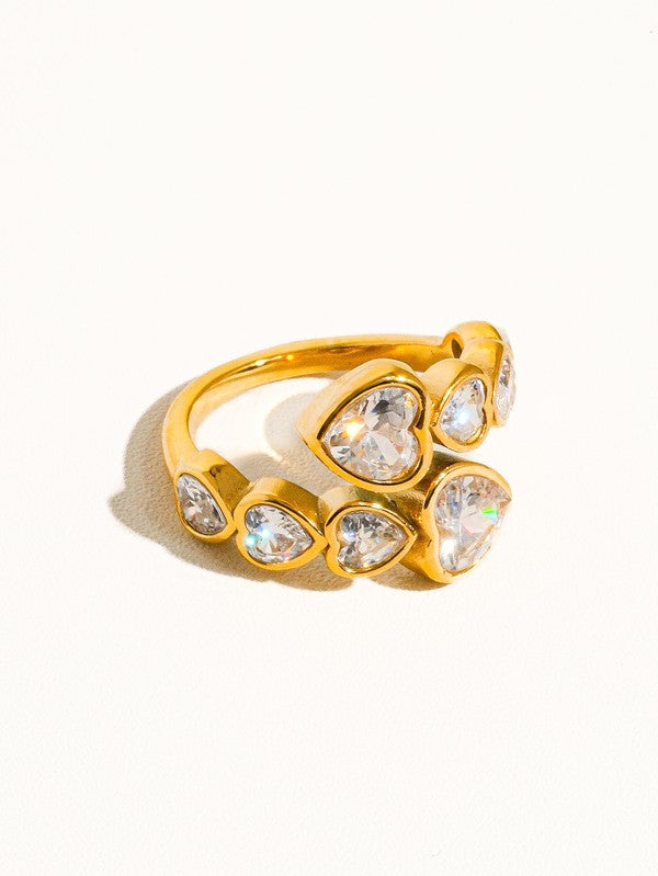 18K Gold Plated Heart Ring