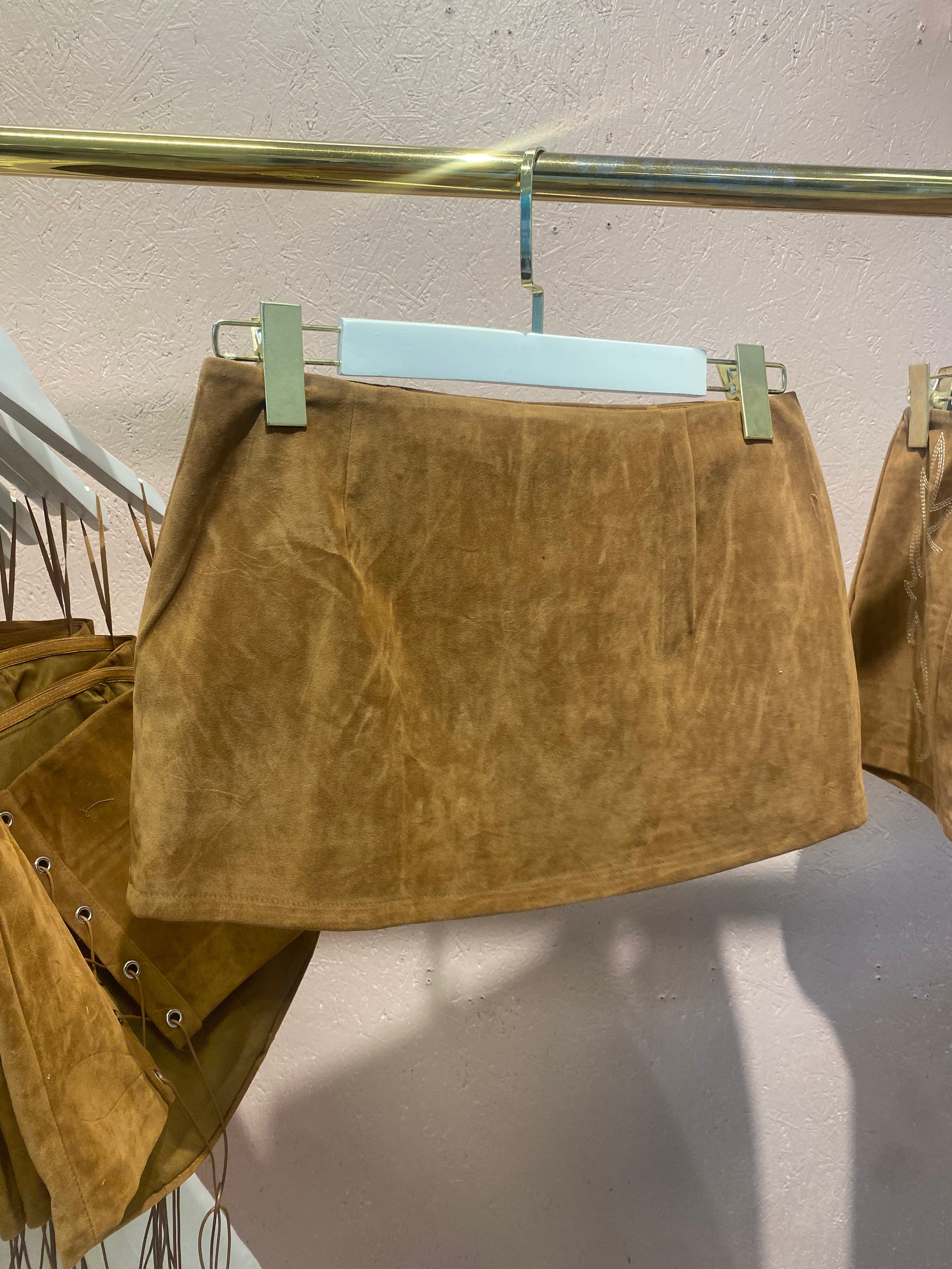 Bonnie Suede Skort