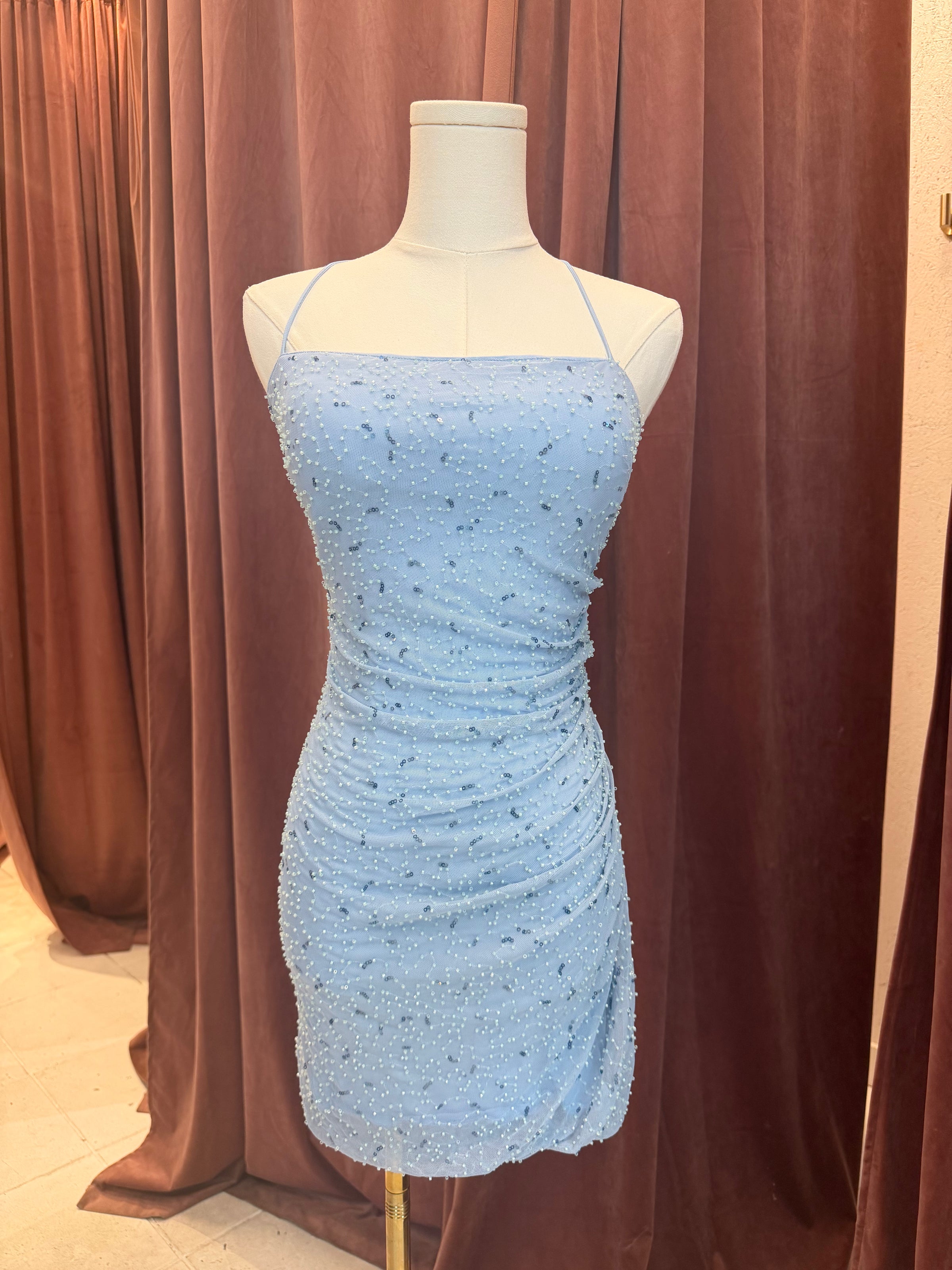 Blake Beaded Mini Sky