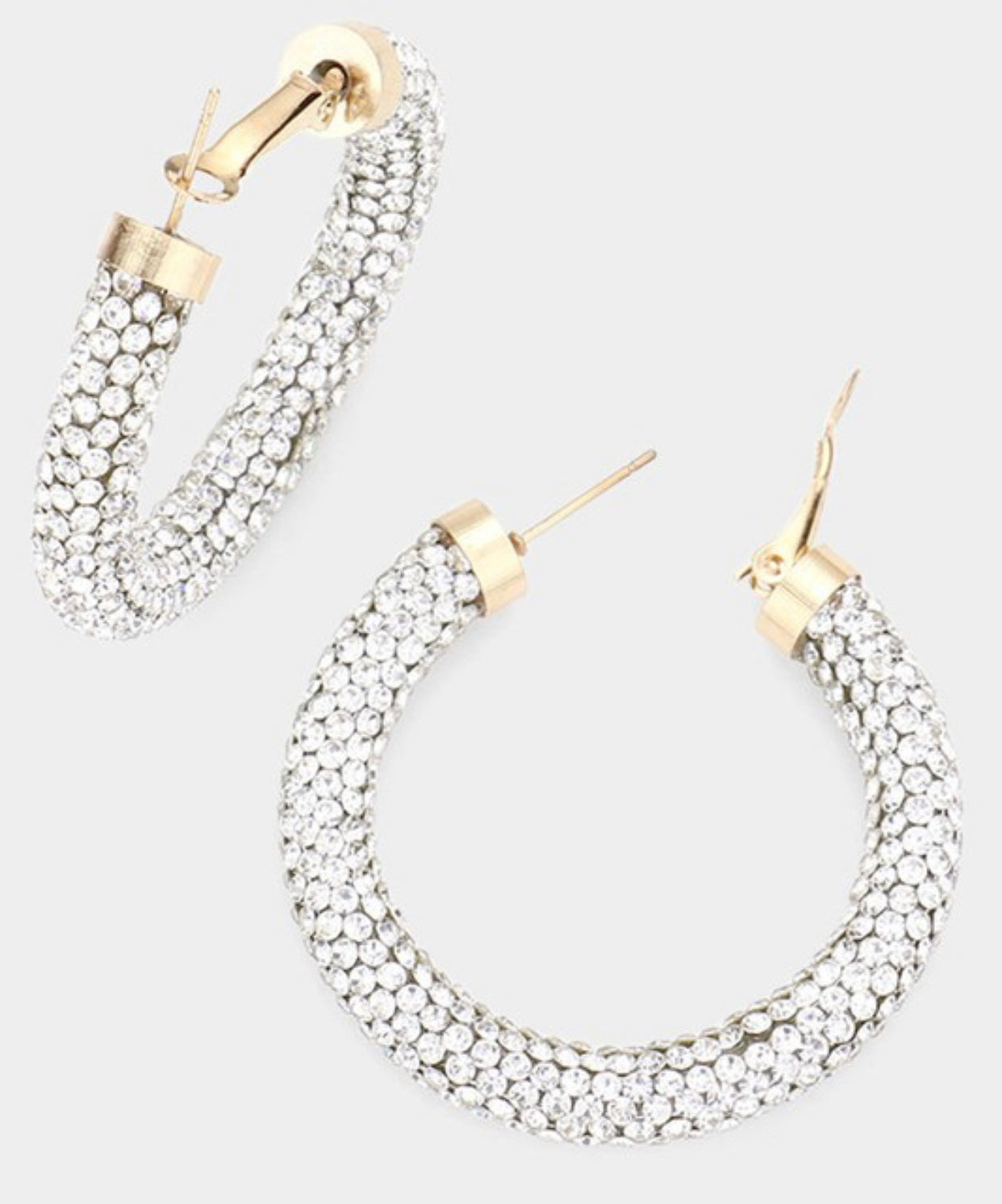 Crystal Pave Hoop